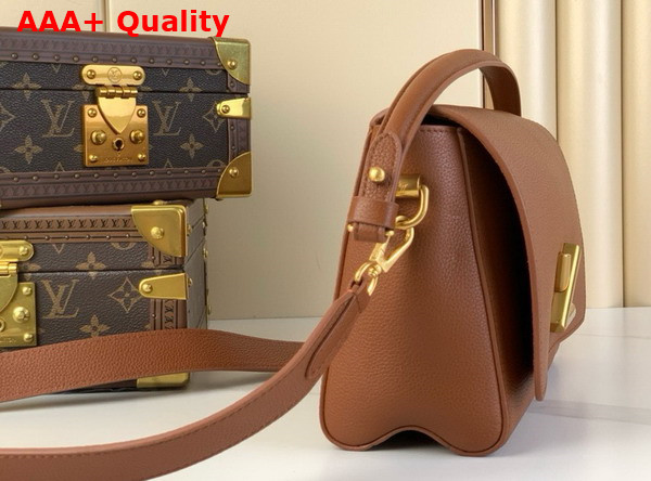 Louis Vuitton Soft Twist Handbag in Cognac Calfskin M24640 Replica