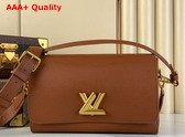 Louis Vuitton Soft Twist Handbag in Cognac Calfskin M24640 Replica