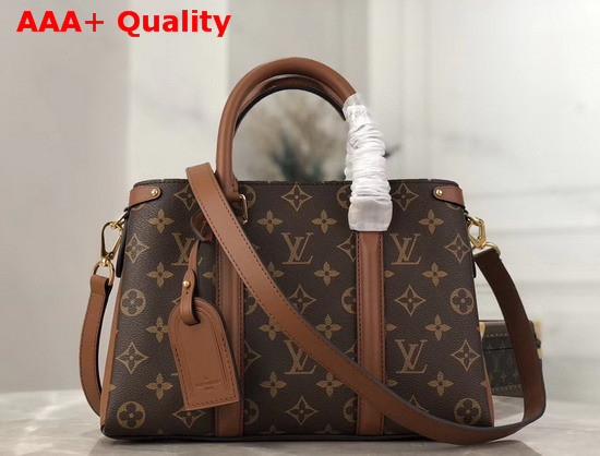 Louis Vuitton Soufflot BB Caramel Monogram Canvas and Colored Leather Replica