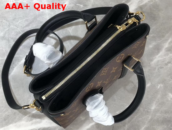 Louis Vuitton Soufflot BB in Monogram Canvas and Black Calf Leather Trim Replica