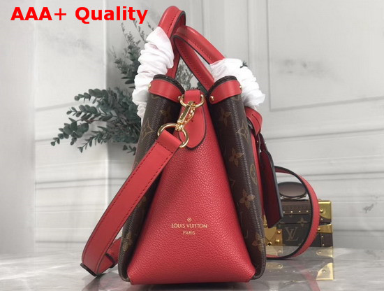 Louis Vuitton Soufflot BB in Monogram Canvas and Red Calf Leather Trim Replica