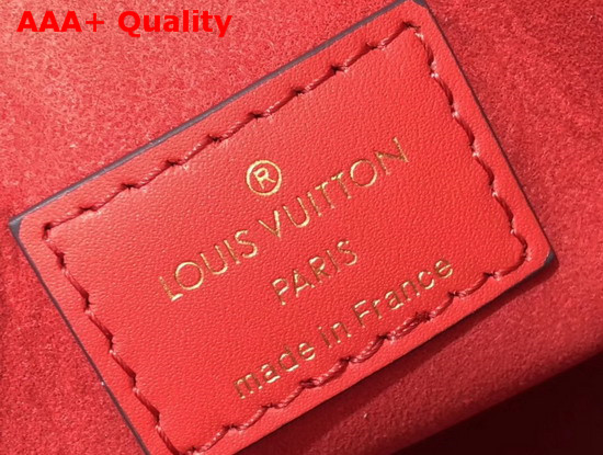 Louis Vuitton Soufflot BB in Monogram Canvas and Red Calf Leather Trim Replica