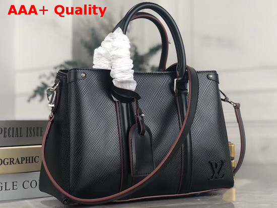 Louis Vuitton Soufflot MM Black Epi Leather M55610 Replica