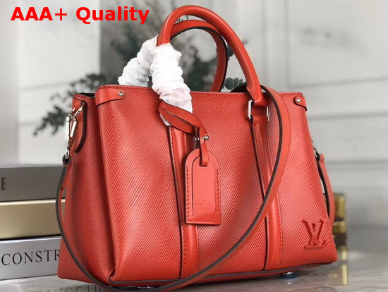 Louis Vuitton Soufflot MM Coquelicot Red Epi Leather Replica