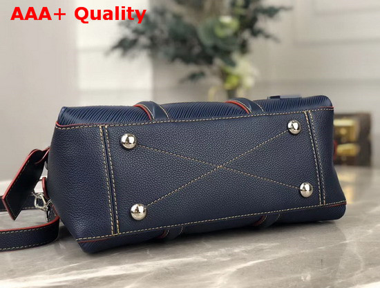 Louis Vuitton Soufflot MM Indigo Coquelicot Epi Leather M55612 Replica