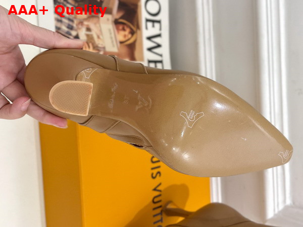 Louis Vuitton Sparkle Ankle Boot in Beige Lamb Leather Replica