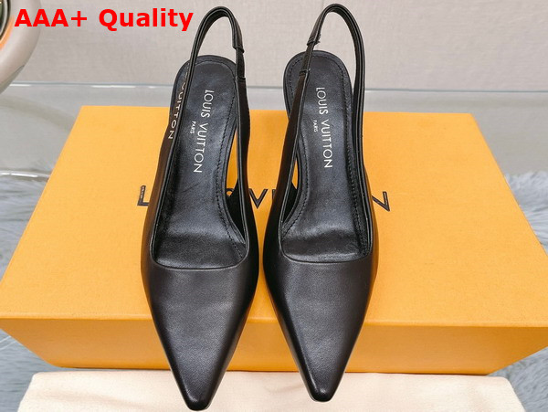 Louis Vuitton Sparkle Slingback Pump Noir 1AB0MT Replica