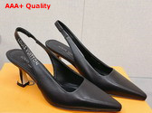 Louis Vuitton Sparkle Slingback Pump Noir 1AB0MT Replica