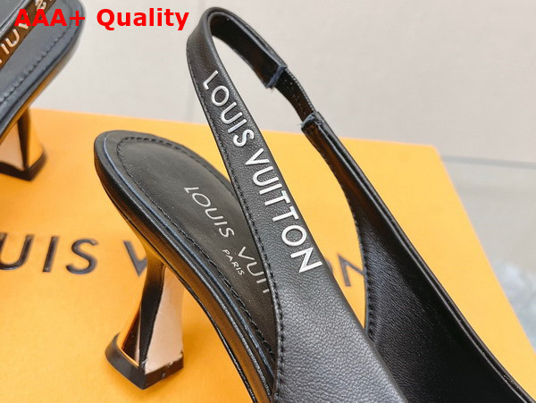 Louis Vuitton Sparkle Slingback Pump Noir 1AB0MT Replica