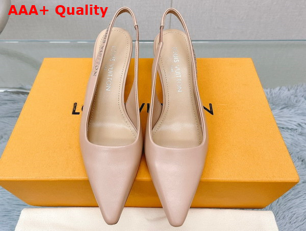 Louis Vuitton Sparkle Slingback Pump in Nude 1AB0PB Replica