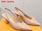 Louis Vuitton Sparkle Slingback Pump in Nude 1AB0PB Replica