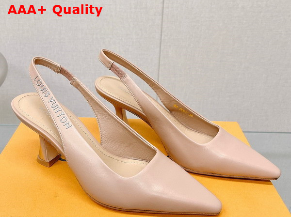 Louis Vuitton Sparkle Slingback Pump in Nude 1AB0PB Replica