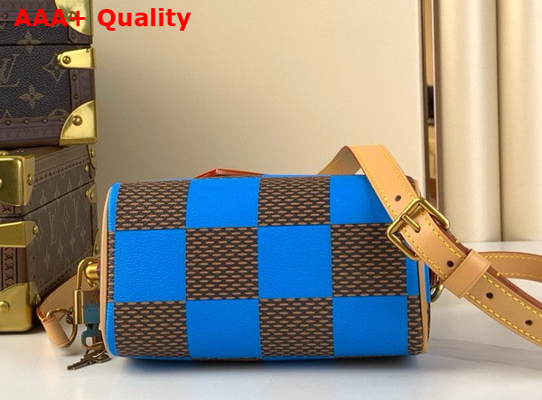 Louis Vuitton Speedy 18 Bandouliere Damier Pop Bleu N40595 Replica