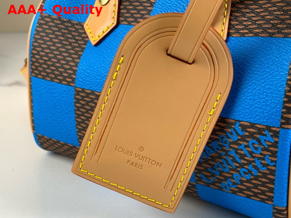 Louis Vuitton Speedy 18 Bandouliere Damier Pop Bleu N40595 Replica