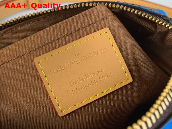 Louis Vuitton Speedy 18 Bandouliere Damier Pop Bleu N40595 Replica