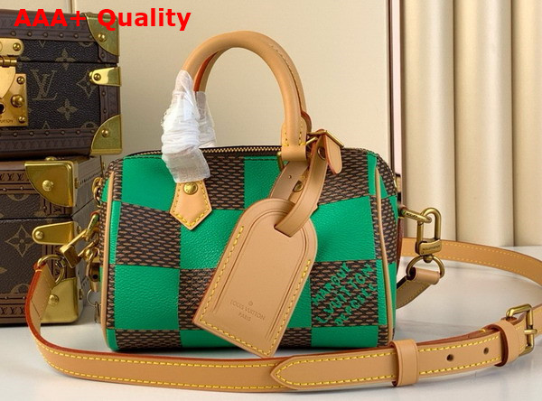 Louis Vuitton Speedy 18 Bandouliere Damier Pop Vert N40534 Replica