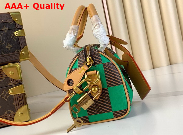 Louis Vuitton Speedy 18 Bandouliere Damier Pop Vert N40534 Replica