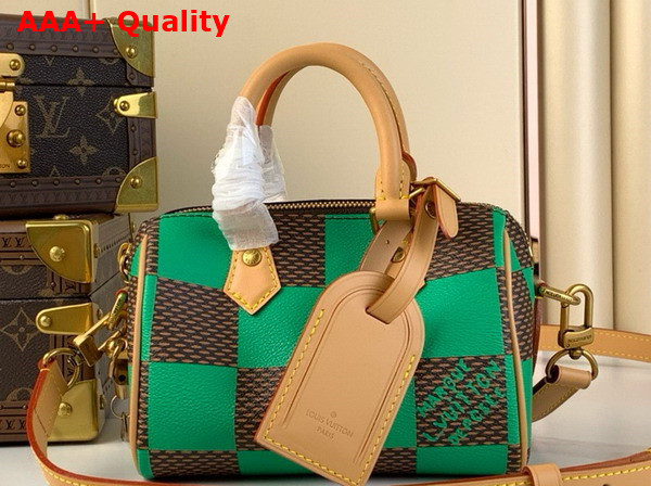 Louis Vuitton Speedy 18 Bandouliere Damier Pop Vert N40534 Replica