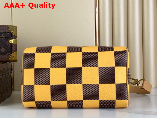 Louis Vuitton Speedy 25 Bandouliere Yellow Damier Pop Coated Canvas N40584 Replica