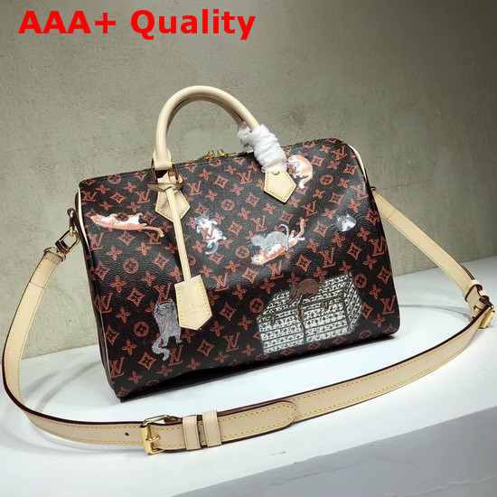 Louis Vuitton Speedy 30 Bandouliere Brown and Orange Transformed Monogram Canvas M44401 Replica