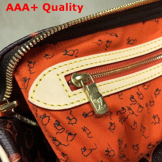 Louis Vuitton Speedy 30 Bandouliere Brown and Orange Transformed Monogram Canvas M44401 Replica