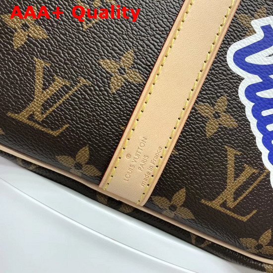 Louis Vuitton Speedy 30 Bandouliere Monogram Coated Canvas with Applied and Printed Patches M43989 Replica