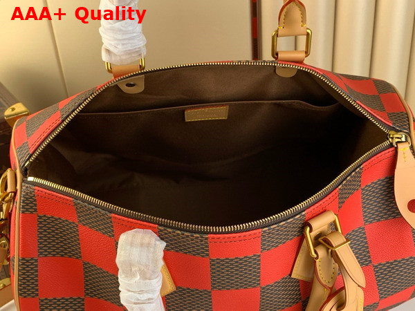 Louis Vuitton Speedy 40 Bandouliere Damier Pop Rouge N40580 Replica