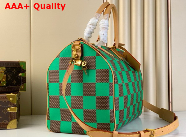 Louis Vuitton Speedy 40 Bandouliere Damier Pop Vert N40579 Replica