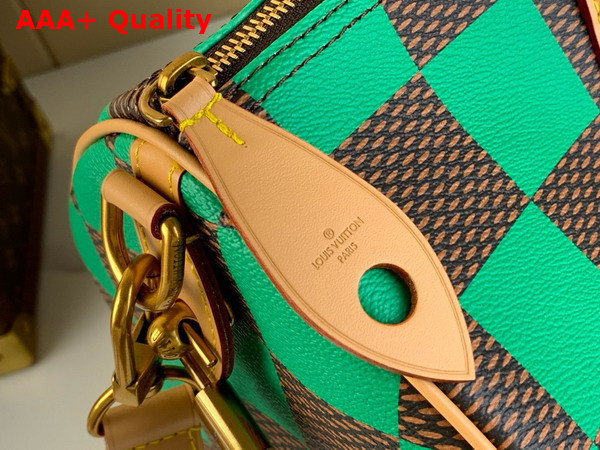 Louis Vuitton Speedy 40 Bandouliere Damier Pop Vert N40579 Replica