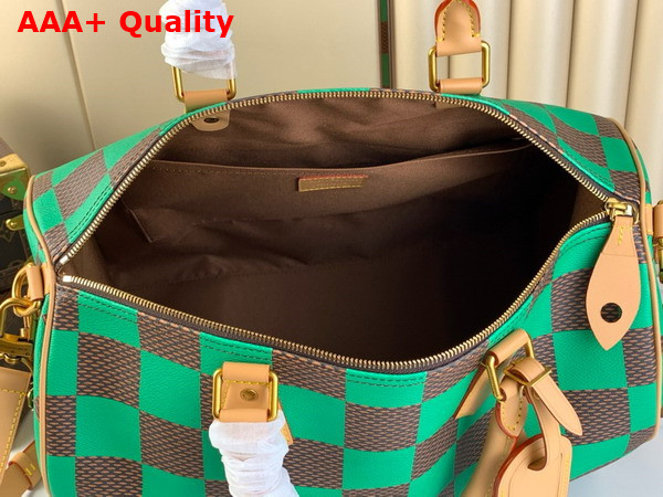 Louis Vuitton Speedy 40 Bandouliere Damier Pop Vert N40579 Replica