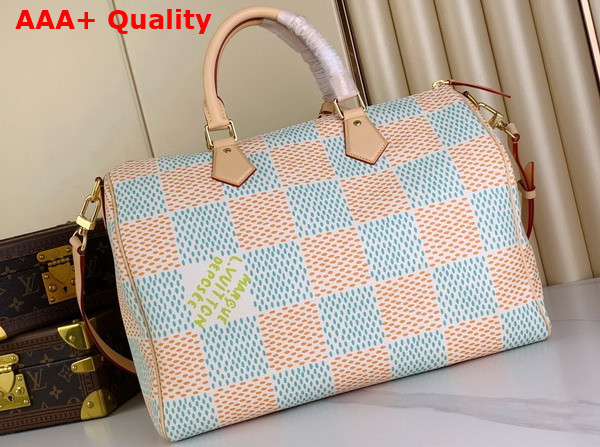 Louis Vuitton Speedy 40 Bandouliere White Damier Heritage Coated Canvas N40689 Replica