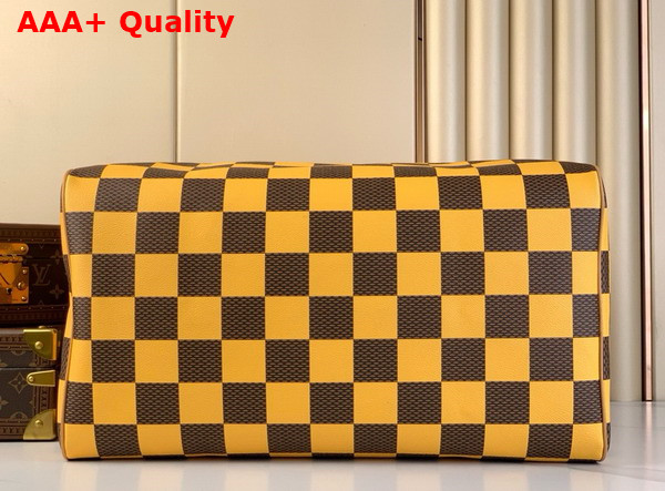 Louis Vuitton Speedy 50 Bandouliere Damier Pop Yellow N40578 Replica