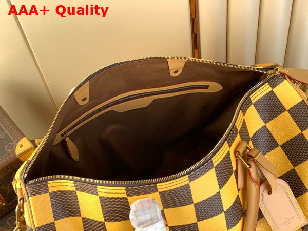 Louis Vuitton Speedy 50 Bandouliere Damier Pop Yellow N40578 Replica