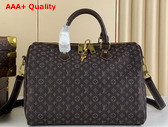 Louis Vuitton Speedy Bandouliere 30 in Brown Monogram Jacquard Denim Replica