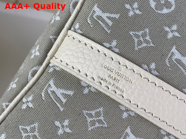 Louis Vuitton Speedy Bandouliere 30 in Grey Monogram Jacquard Denim Replica