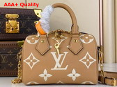 Louis Vuitton Speedy Bandouliere 20 Arizona Cream Bicolor Monogram Empreinte Leather M12713 Replica