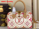 Louis Vuitton Speedy Bandouliere 20 Bag in Coral Monogram Tiles Coated Canvas M11209 Replica