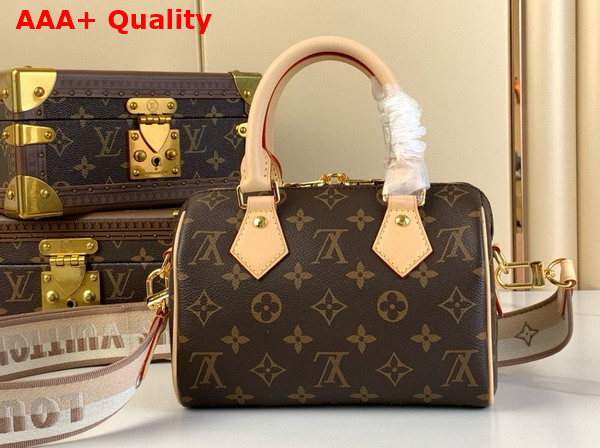 Louis Vuitton Speedy Bandouliere 20 Beige Monogram Canvas M46222 Replica