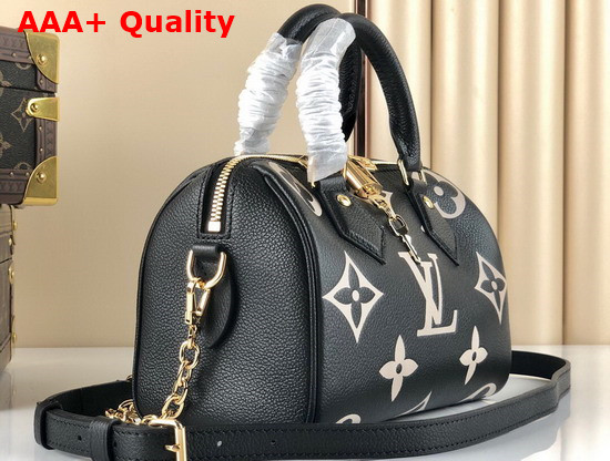 Louis Vuitton Speedy Bandouliere 20 Bicolor Monogram Empreinte Leather Replica