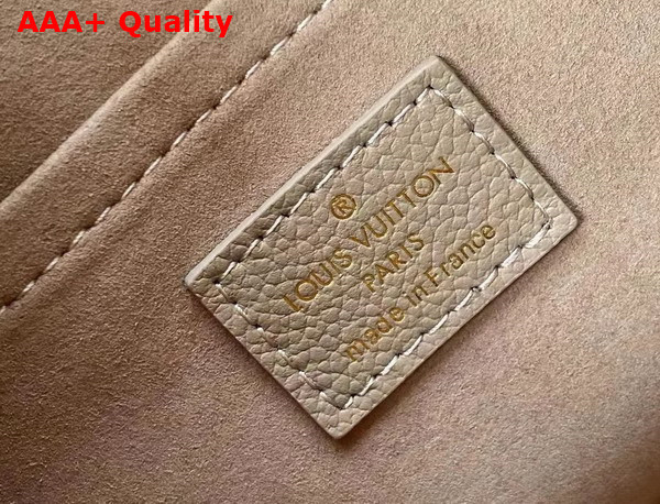 Louis Vuitton Speedy Bandouliere 20 Bicolor Monogram Empreinte Leather Tourterelle Gray Creme Beige M46575 Replica