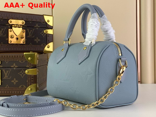 Louis Vuitton Speedy Bandouliere 20 Blue Hour Monogram Empreinte Leather M46484 Replica