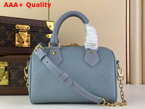 Louis Vuitton Speedy Bandouliere 20 Blue Hour Monogram Empreinte Leather M46484 Replica