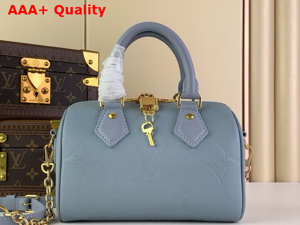 Louis Vuitton Speedy Bandouliere 20 Blue Hour Monogram Empreinte Leather M46484 Replica