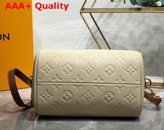 Louis Vuitton Speedy Bandouliere 20 Cream Monogram Empreinte Leather Replica