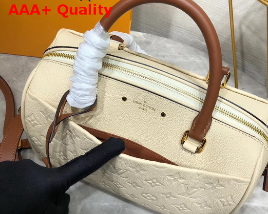 Louis Vuitton Speedy Bandouliere 20 Cream Monogram Empreinte Leather Replica