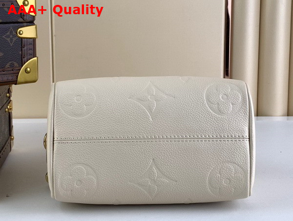 Louis Vuitton Speedy Bandouliere 20 Creme Monogram Empreinte Leather M58954 Replica