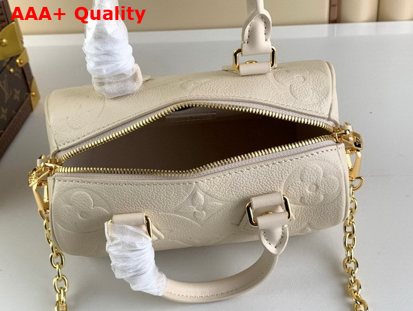 Louis Vuitton Speedy Bandouliere 20 Creme Monogram Empreinte Leather M58954 Replica