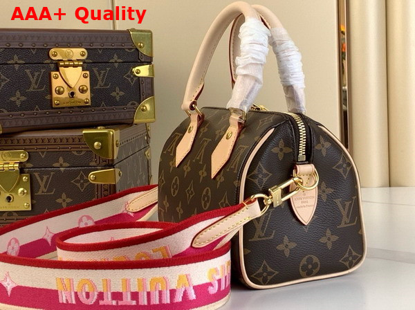 Louis Vuitton Speedy Bandouliere 20 Fuchsia Monogram Canvas M45948 Replica