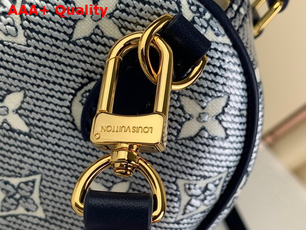 Louis Vuitton Speedy Bandouliere 20 Handbag Blue Monoglam Coated Canvas M23069 Replica