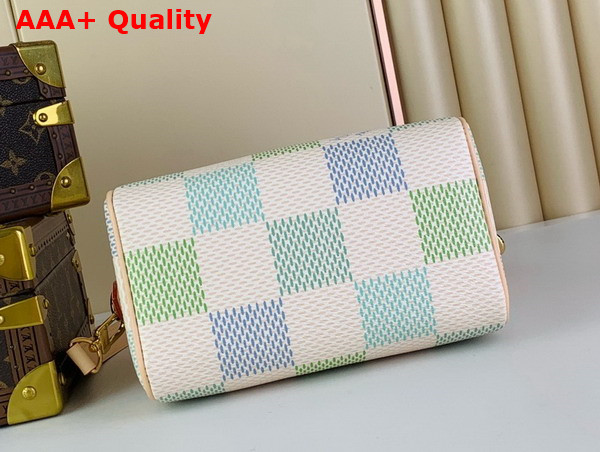 Louis Vuitton Speedy Bandouliere 20 Handbag in Pistachio Damier Giant Coated Canvas N40515 Replica